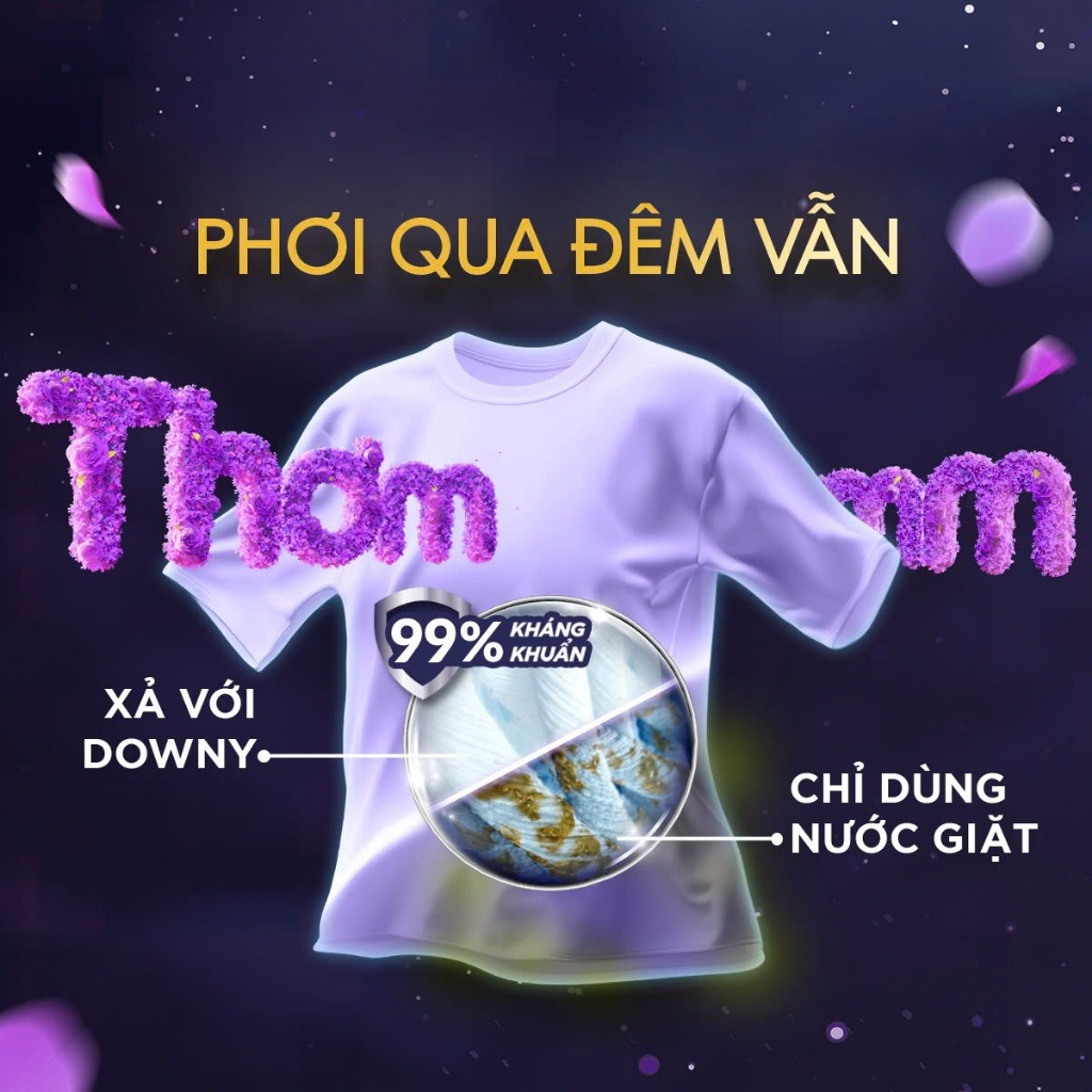 Nước Xả Vải DOWNY Hương Nước Hoa Cao Cấp/ Chống Khuẩn Nhiều Mùi Hương Túi 3.8L-4L