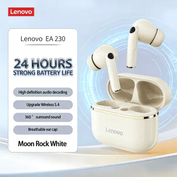 Tai nghe Lenovo EA230 Tai nghe Tai nghe không dây trong tai Tai nghe nhét tai 40H Thời gian chơi Bluetooth5.4 Tai nghe có độ trễ thấp Âm thanh HiFi Âm nhạc Sử dụng hàng ngày Du lịch