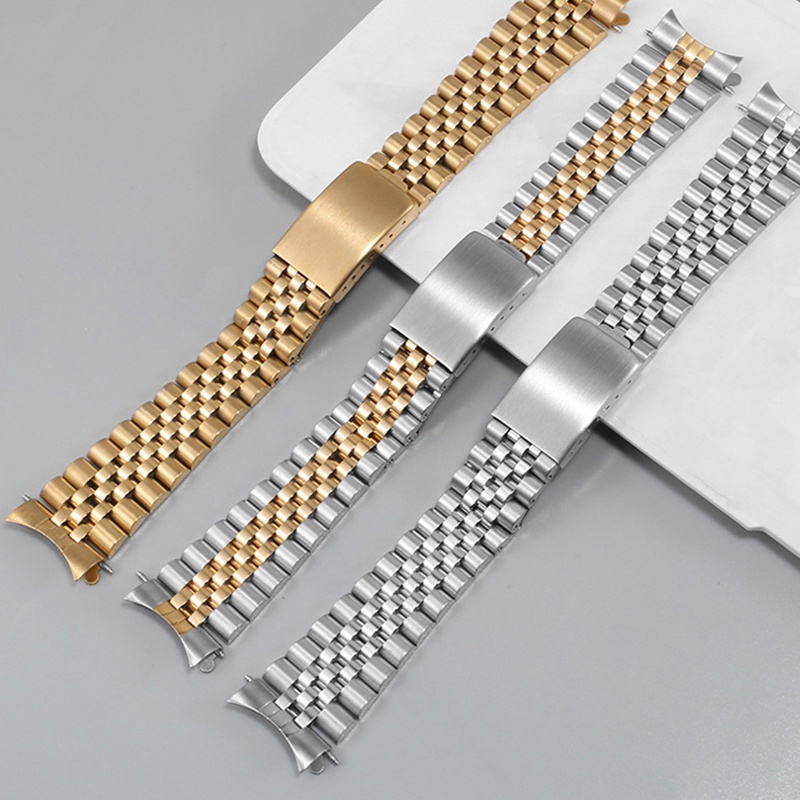 Dây Đồng Hồ Bằng Thép Không Gỉ Kích Thước 13 / 17 / 18 / 19 / 20 / 21 / 22mm Thời Trang Sang Trọng Cho Rolex DATEJUST