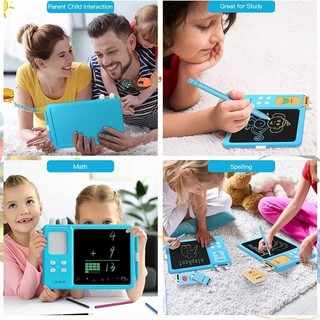 Máy Tính Bảng Đồ Chơi Màn Hình LCD 224 Chữ Cái Cho Bé 2 3 4 5 6 Tuổi