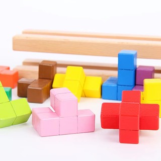Bộ Đồ Chơi Xếp Hình Tetris Phát Triển Trí Tuệ Cho Bé