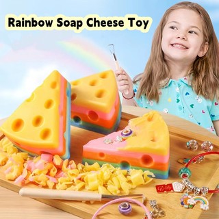 Children's handmade toys Digging for treasure Rainbow soap Archaeological digging bracelet DIY toys Girls' toys