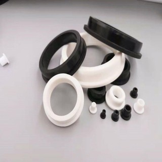 Hình Trụ Cao Su Silicon Bảo Vệ Cuộn Dây Cắm Lỗ Dây Cáp Bảo Vệ Ống Lót Vòng Chữ O Miếng Đệm Kín Màu Trắng