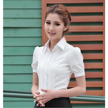 Áo Sơ Mi Trắng Nữ 2023 Quần Áo Mùa Hè Kích Thước Lớn Áo Sơ Mi Voan Nữ Áo Sơ Mi Trắng Tay Ngắn Nửa Tay Quần Áo Áo Sơ Mi Quần Áo Nữ Chuyên Nghiệp ol