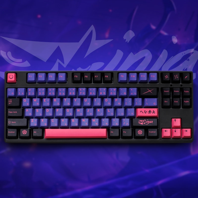 GMK NINJA keycaps cherry profile Five side Dye-Sublimation PBT keycap ...