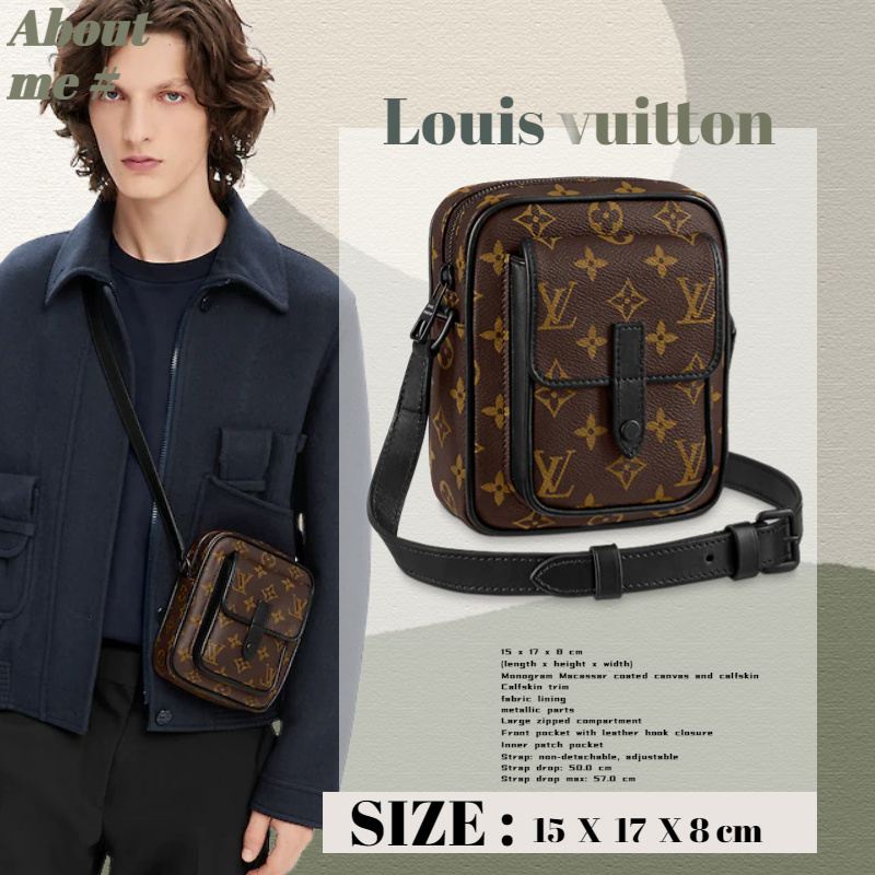 M81522 Louis Vuitton Monogram Macassar S-Lock Vertical Wearable Wallet -Purple