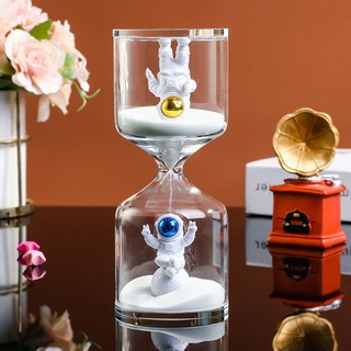 Phi Hành Gia Spaceman Tốt Nghiệp Mùa Đồ Trang Trí Đồng Hồ Cát Hẹn Giờ Trẻ Em 10 / 20 / 30 Phút Thời Gian Đồng Hồ Cát Lấp Lánh
