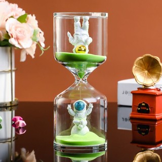 Phi Hành Gia Spaceman Tốt Nghiệp Mùa Đồ Trang Trí Đồng Hồ Cát Hẹn Giờ Trẻ Em 10 / 20 / 30 Phút Thời Gian Đồng Hồ Cát Lấp Lánh