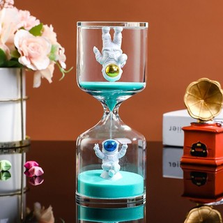 Phi Hành Gia Spaceman Tốt Nghiệp Mùa Đồ Trang Trí Đồng Hồ Cát Hẹn Giờ Trẻ Em 10 / 20 / 30 Phút Thời Gian Đồng Hồ Cát Lấp Lánh