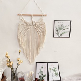 Phong Cách Bohemian Tấm Thảm Dệt Tay ins Dây Cotton Tua Rua Tấm Thảm Trang Trí Bắc Âu Tấm Thảm B & B Thành Phẩm