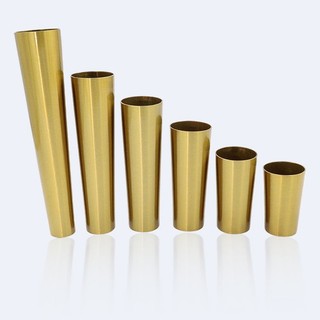 Ánh Sáng Sang Trọng Nội Thất Phần Cứng Thép Không Gỉ Titan Vàng Côn Chân Bao Bàn Ăn Ghế Chân Bao Cửa Tủ Phụ Kiện Kim Loại