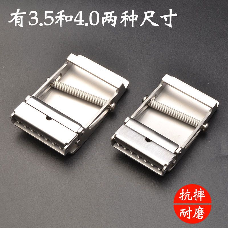 Khóa dây nịt nam 00516 | Thép không gỉ nguyên chất | Khóa con lăn tự động | Nội rộng 36mm & 40mm | Không răng không lỗ | Phụ kiện dây nịt quần | Phong cách công sở & giải trí | Khóa cao cấp bền không gỉ
