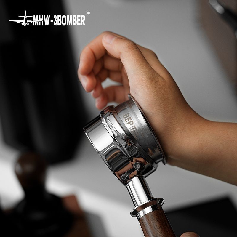 Hướng dẫn sử dụng bột ép cà phê 31289 MHW-3BOMBER Bomber BEP Bát bột bướm Bát bột chính xác hai lớp 54 / 58mm Tay cầm Espresso