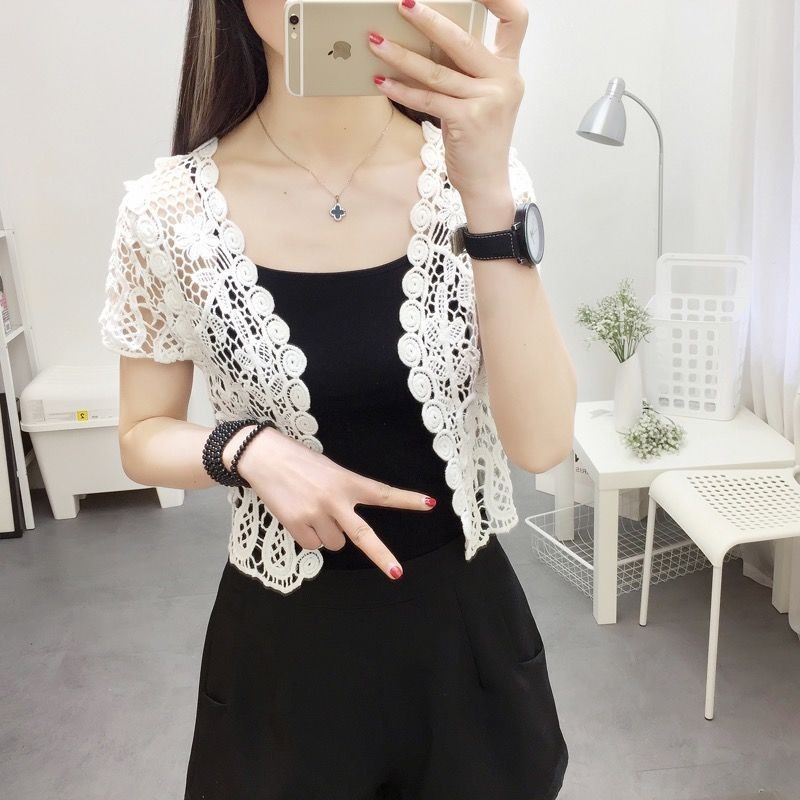 Khăn choàng rơm dành cho nữ năm 2023, áo len cardigan ngắn và đa năng ...