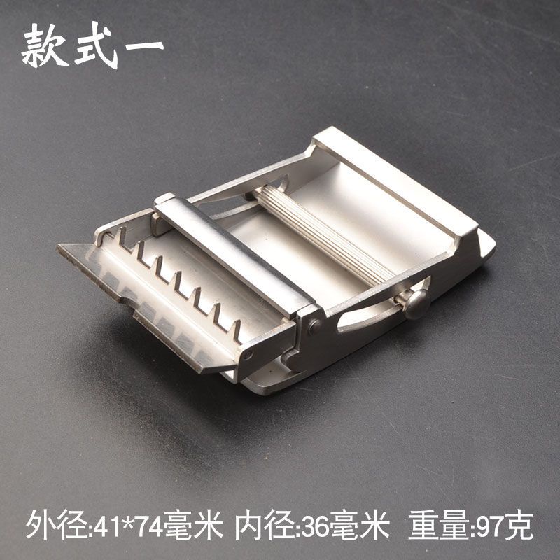 Khóa dây nịt nam 00516 | Thép không gỉ nguyên chất | Khóa con lăn tự động | Nội rộng 36mm & 40mm | Không răng không lỗ | Phụ kiện dây nịt quần | Phong cách công sở & giải trí | Khóa cao cấp bền không gỉ
