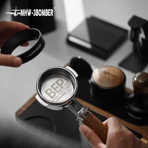 Hướng dẫn sử dụng bột ép cà phê 31289 MHW-3BOMBER Bomber BEP Bát bột bướm Bát bột chính xác hai lớp 54 / 58mm Tay cầm Espresso