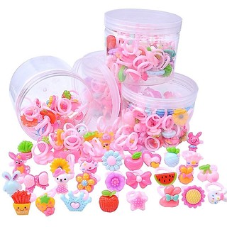 Nhẫn hoạt hình trẻ em HL Nhẫn Acrylic dành cho trẻ em sáng tạo Nhẫn có thể điều chỉnh