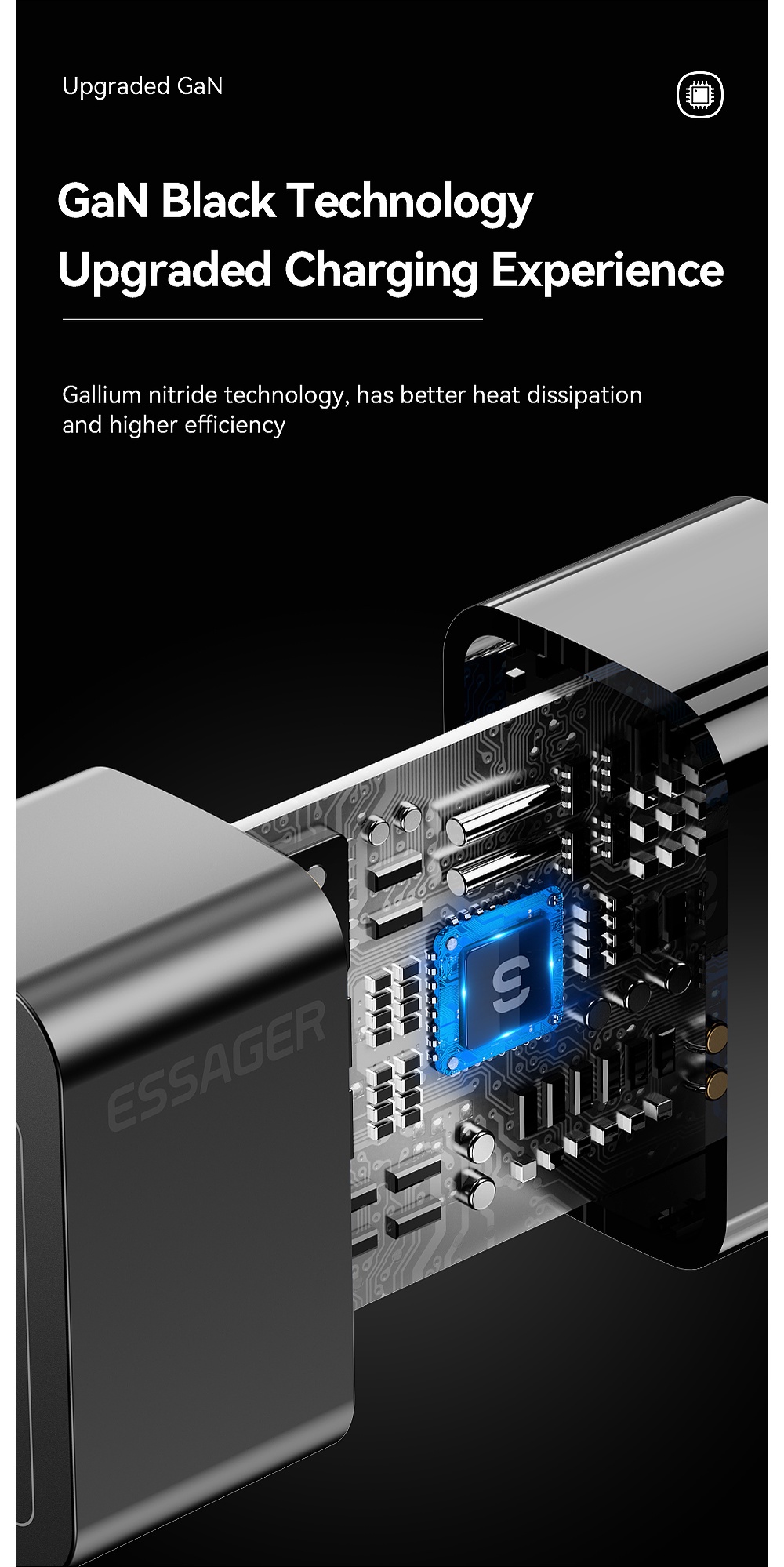 Mô tả Củ sạc nhanh ESSAGER nhiều cổng USB C 33W thích hợp cho iP 14 13 12 11 Pro Max XS 8 Plus iPd Pro Air Mini - 5