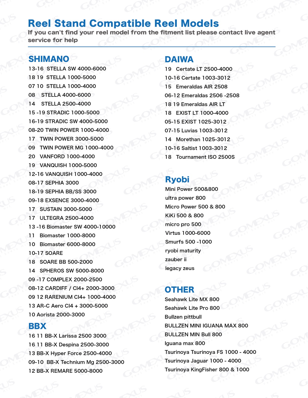 Mô tả Chân đế guồng câu cá GOMEXUS R1 42/39mm cho Shimano Stella Twinpower Vanford Stradic Daiwa Ryobi 800-5000 R1 - 6