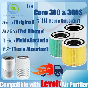 Tấm lọc không khí Levoit Core 300 & 300S lọc H13 HEPA & Active Carbon 2in1 Micron 99.
