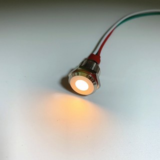 Đèn báo ba màu kim loại hai màu 8 / 12 / 16MM Đèn tín hiệu có dây LED Co-Yang Đỏ Xanh Vàng Thép không gỉ chống nước