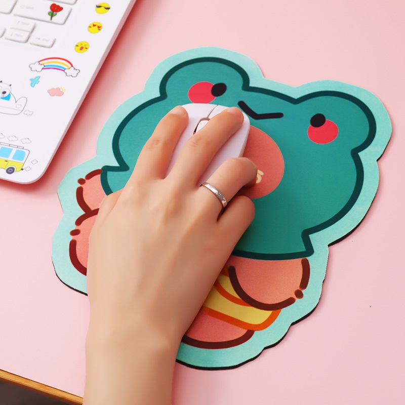 Miếng Lót Chuột Pad Chuột Silicon Chống Trượt Thấm Thảm Lưới Hình Họa Tiết Gấu Thỏ Cute
