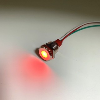 Đèn báo ba màu kim loại hai màu 8 / 12 / 16MM Đèn tín hiệu có dây LED Co-Yang Đỏ Xanh Vàng Thép không gỉ chống nước