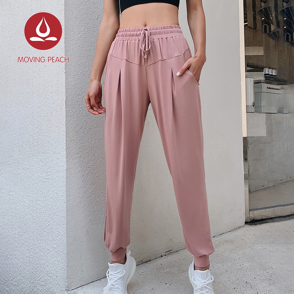 Ảnh MOVING PEACH quần jogger thể thao  Lưng Cao Dáng Rộng Tập Yoga Cho Nữ 3