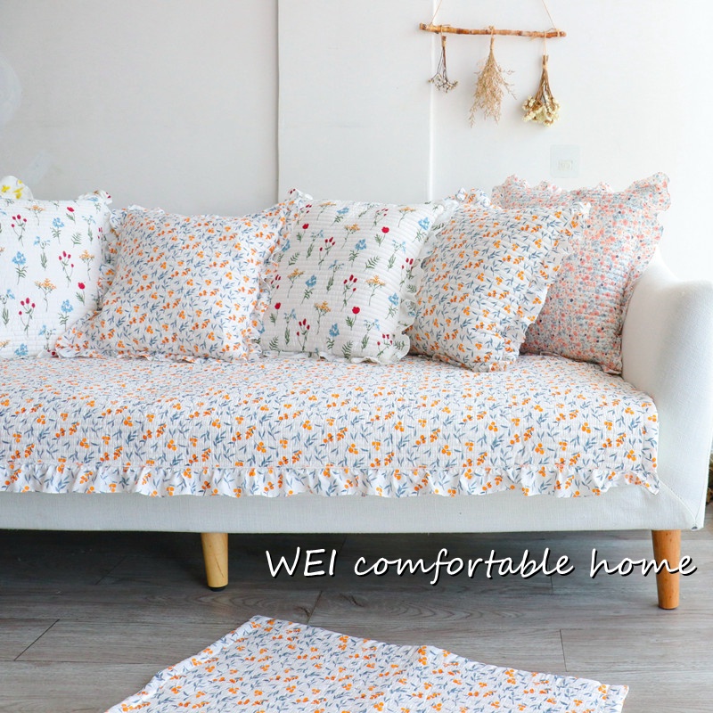 Vỏ Bọc Ghế Sofa Chống Trượt Chất Liệu Cotton Phong Cách Bắc Âu