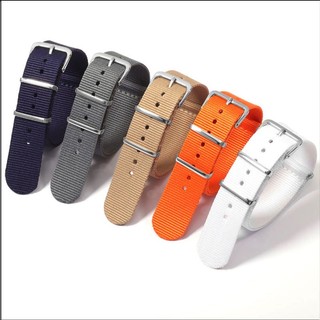 Dây Đồng Hồ Đeo Tay 18mm 20mm 22mm 007 ZULU Bằng Vải Nylon Màu Xanh Quân Đội Có Khóa Thép Cho Nam Và Nữ