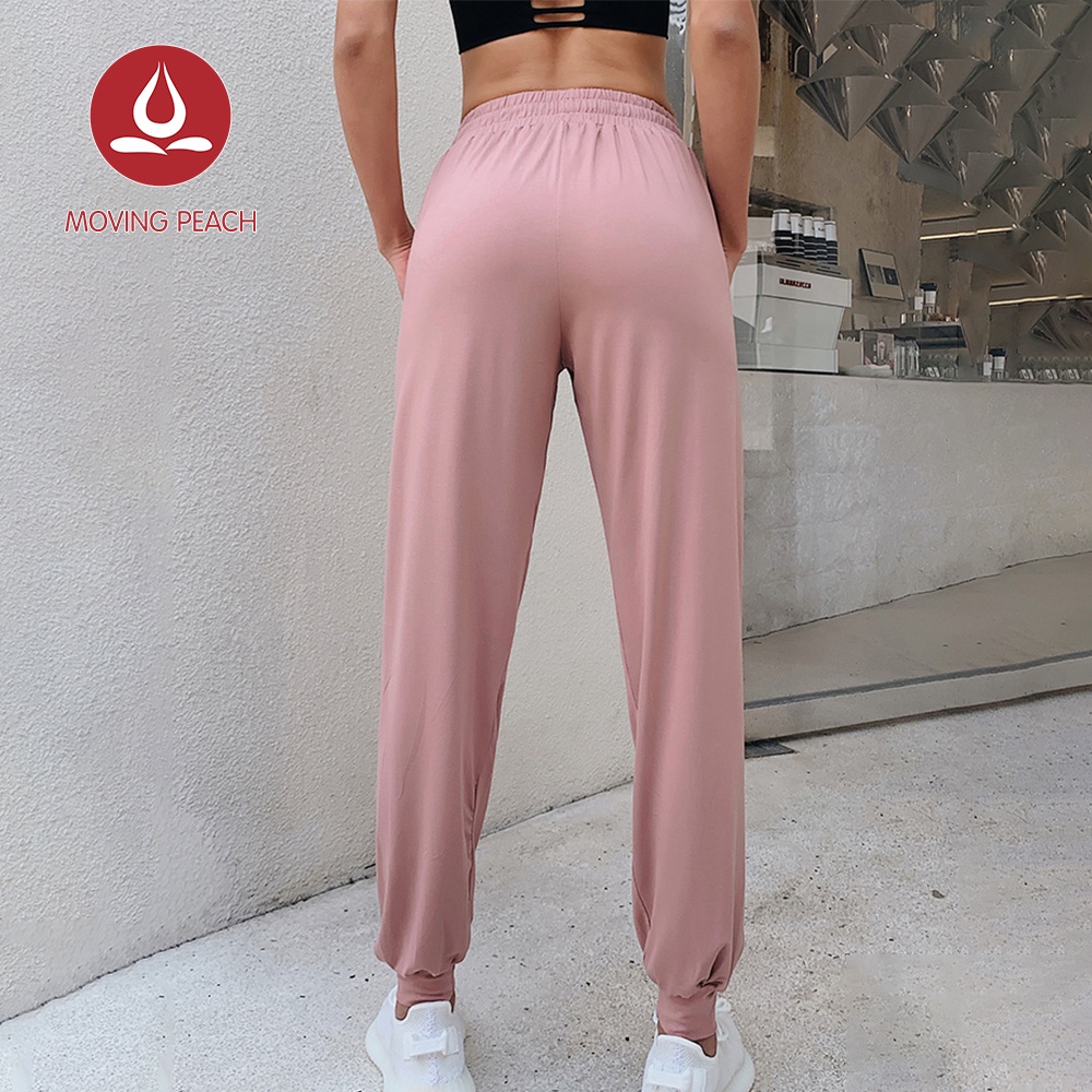 Ảnh MOVING PEACH quần jogger thể thao  Lưng Cao Dáng Rộng Tập Yoga Cho Nữ 4