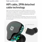 Tai nghe FAAEAL KBEAR KS2 Hybrid DD + BA In Ear Monitor HiFi Music Tai nghe có dây Tai nghe chơi game thể thao có cáp có thể tháo rời — ảnh 7