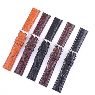 Dây Da Bò 12-24mm 20mm 22mm Họa Tiết Da Cá Sấu Phong Cách Cổ Điển Sang Trọng