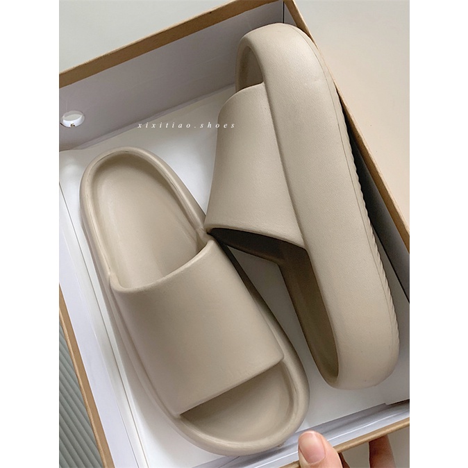 Dép đế dày nâng cao thời trang đơn giản Dép đi trong nhà Dép gia dụng EVA Khử mùi chống mài mòn Giày sandal thông thường Giày đi biển