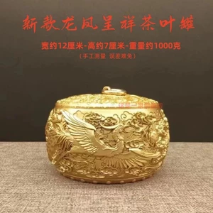 Ấm Trà Bằng Đồng Nguyên Chất 06512 Có Nắp Phong Cách Retro