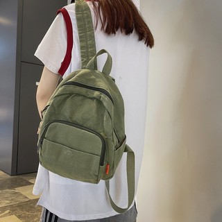 Ba Lô Mini Vải Canvas Xinh Xắn Dành Cho Nữ
