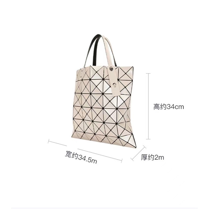 Túi xách nữ mới Túi mua sắm đeo vai mờ 6x6 cầm tay