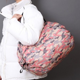 Túi tote vải Oxford siêu thị, dung tích lớn, gập gọn, thân thiện môi trường, đeo vai phong cách Nhật Bản