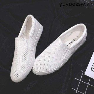 Giày Lười Đế Phẳng Một Lớp Thoáng Khí Phong Cách Hàn Quốc Mùa Xuân 2023 Mới Cho Nam