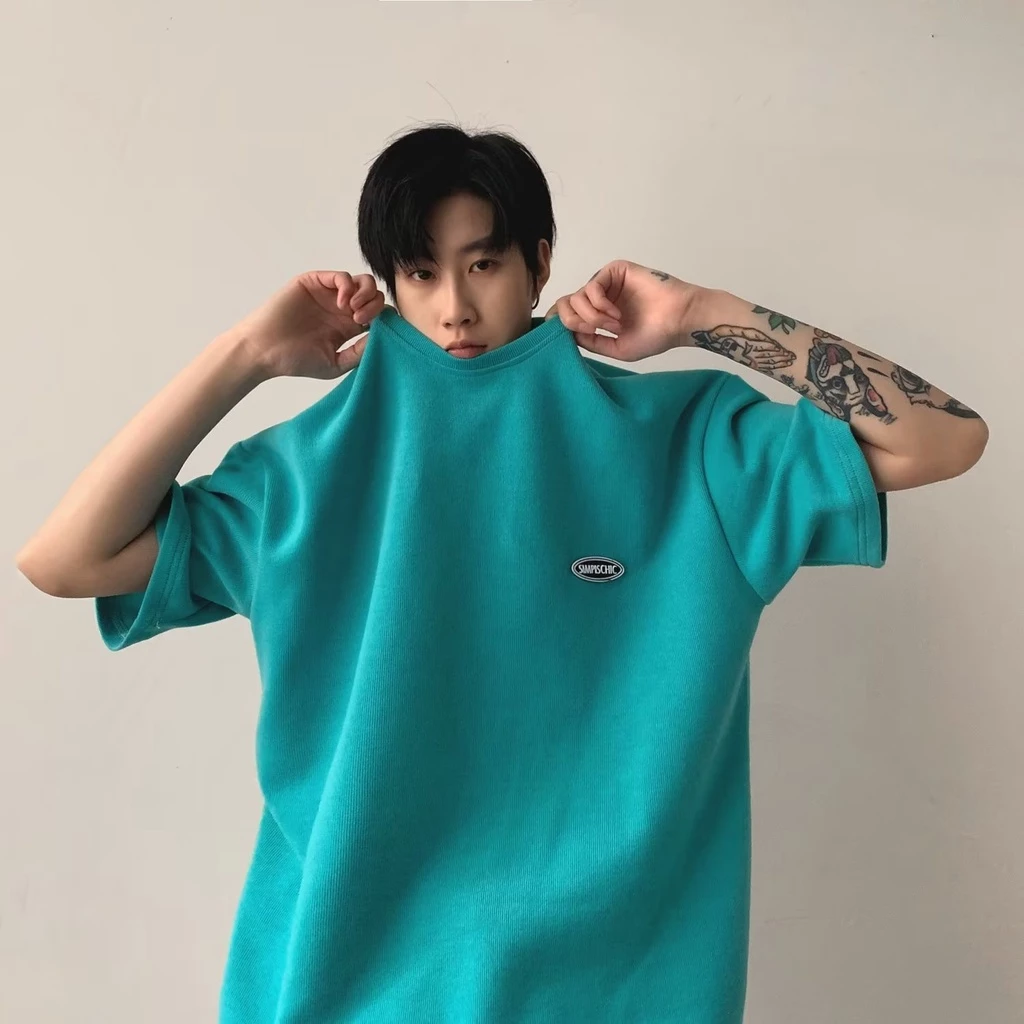 [Size M-5XL] Áo nam Áo thun Cotton ngắn tay cỡ lớn Áo thun cỡ lớn cỡ lớn Áo thun in chữ cổ điển Áo thun phong cách đại học Áo thun cặp đôi thời trang Áo thun trẻ trung