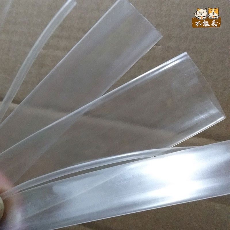 Trong Suốt Ống Co Nhiệt Trong Suốt Ống Cách Nhiệt 2 Lần Vòng Thu Nhỏ Bảo Quản Chống Cháy Dày 1 / 2 / 3 / 4 / 6 / 10 / 12-60mm