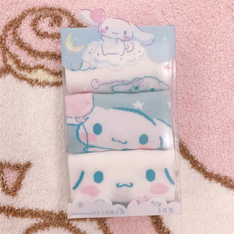BS1 3 Chiếc Kuromi Cinnamoroll Giai Điệu Tất Hoạt Hình Dễ Thương SB1