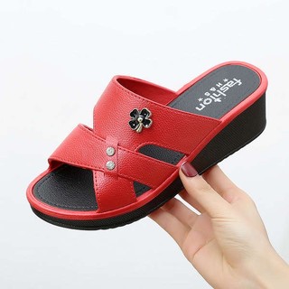 Dép Sandal Đế Dày Chống Trượt Thời Trang Mùa Hè Cho Nữ Trung Niên