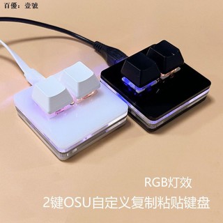 Bàn phím trò chơi âm thanh OSU 2 phím Sao chép tùy chỉnh Dán ảnh chụp màn hình Cắt với ổ đĩa Bàn phím cơ Tắt tiếng