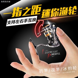 Đáy câu cá mini thép không gỉ với bánh xe quay - Dành cho người yêu câu