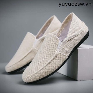 Giày Lười Chất Liệu Canvas Thoáng Khí Thời Trang Mùa Hè Cho Nam