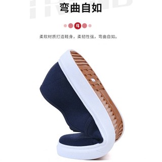 Giày Lười Vải canvas Đế Mềm Nhẹ Thoáng Khí Chống Trượt Phong Cách Cổ Điển Bắc Kinh Cho Nam