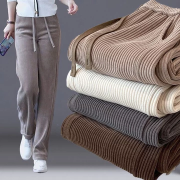 Quần vải nhung hẹp cải tiến cao cấp dành cho nữ Quần ống rộng phong cách phương Tây Quần ống rộng dành cho nữ Quần ống thẳng trông cao thon gọn hơn Nhìn tất cả