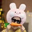 ins Cô Gái Trái Tim Dễ Thương Ngộ nghĩnh Sáng Tạo Cá Gấu Trúc Thỏ Cáo Ếch Lợn Gấu Koala Mũ Đội Đầu Động Vật