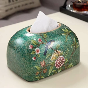 Hộp Đựng Khăn Giấy Bằng Gốm Sứ Phong Cách Châu Âu Hiện Đại Sáng Tạo Dành Cho Phòng Khách / Ăn Uống
